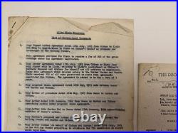 Rolling Stones Contract Documents Relating To Allen Klein Signed Court Copies