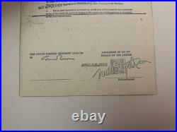Rolling Stones Contract Documents Relating To Allen Klein Signed Court Copies