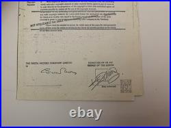 Rolling Stones Contract Documents Relating To Allen Klein Signed Court Copies