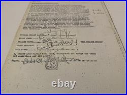 Rolling Stones Contract Documents Relating To Allen Klein Signed Court Copies