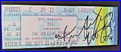 Rolling Stones Drums Charlie Watts Mtv Jfk Stadium Signed Autograph Full Ticket