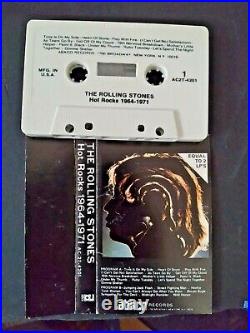 Rolling Stones Drums Charlie Watts Signed Autographed Hot Rocks Cassette Tape