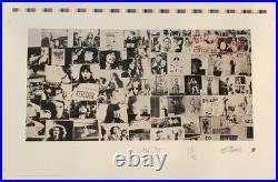 Rolling Stones Exile On Main Street Litho Facsimile Signed by The Rolling Stones