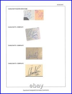 Rolling Stones Flowers Album Signed All 5 Jagger Richards Jones Watts Wyman