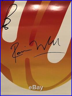 Rolling Stones Forty Licks Poster Autographed By Jagger Richards Wood Watts