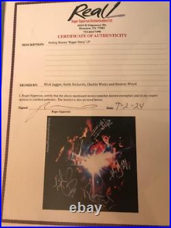 Rolling Stones Fully Signed A Bigger Bang Lp X4 Full Coa Roger Epperson Nice