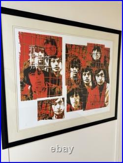 Rolling Stones Gered Mankowitz Signed'Red Cage Silkscreen Print- no. 47/200