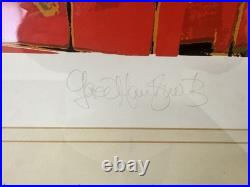 Rolling Stones Gered Mankowitz Signed'Red Cage Silkscreen Print- no. 47/200