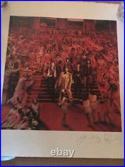 Rolling Stones It's Only Rock N Roll Lithograph X5 Fully Signed #8/75 Rare