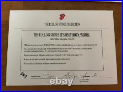 Rolling Stones It's Only Rock & Roll 1994 Litho Poster Signed & Numbered Nm Coa