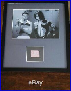 Rolling Stones Jones Jagger signed autograph two framed vintage photo Epperson