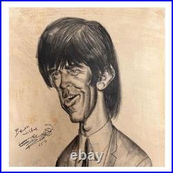 Rolling Stones Keith Richards 1966 Signed Portrait By Tony Rafty (Australia)