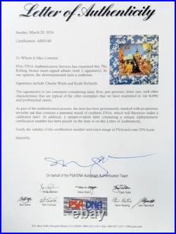 Rolling Stones Keith Richards Charlie Watts Signed Satanic Majesty Album PSA/DNA