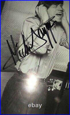 Rolling Stones Keith Richards + Mick Jagger Autographed 8x10 Photo COA