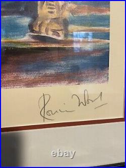 Rolling Stones Keith Richards/Ronnie Wood Framed Matted Art Signed #212/295