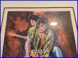 Rolling Stones Keith Richards/Ronnie Wood Framed Matted Art Signed #212/295