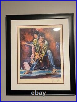 Rolling Stones Keith Richards/Ronnie Wood Framed Matted Art Signed #212/295