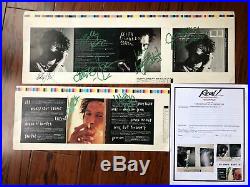 Rolling Stones Keith Richards X-pensive Winos Full Set Of Autographs Proof Art