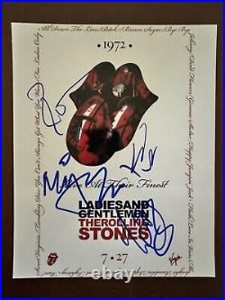 Rolling Stones Ladies And Gentlemen The Rolling Stones 7/27/1972-Fully Signed