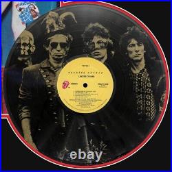 Rolling Stones Laser Etched Black Vinyl Record Reproduction Signed LP Display 5