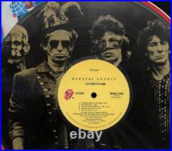 Rolling Stones Laser Etched Black Vinyl Record Reproduction Signed LP Display 5