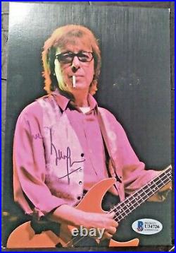 Rolling Stones Legend Bill Wyman Signed Autographed 5x7 Photo Beckett Bas Rare