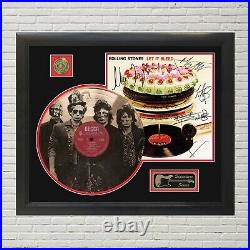 Rolling Stones Let It Bleed Custom Etched Reproduction Signed LP Display