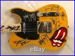 Rolling Stones Limited Edition Autographed Guitar