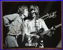 Rolling Stones Mick Jagger Keith Richards org Hand Signed Autographed Photo COA