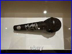 Rolling Stones Mick Jagger Signed Microphone Framed In Display With COA