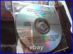 Rolling Stones Mick Taylor Years Photo Book & Signed Photo Interview CD in Box