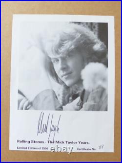 Rolling Stones Mick Taylor signed autograph signed on 21x27.5 cm picture Rolling Stones Mick Taylor signed autograph signed on 21x27.5 cm picture