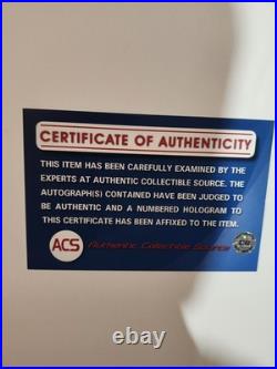 Rolling Stones Multi-Signed Guitar Pickguard Display ACS Certified Framed Me