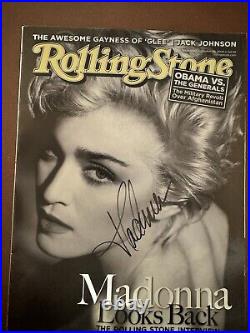 Rolling Stones-October 1990-Hand Signed by Madonna