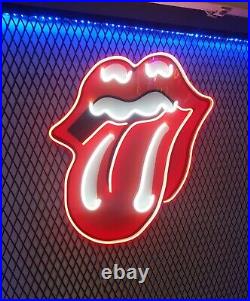 Rolling Stones Pop Art Music Wall Light Neon LED Light Up Sign Rock n Roll