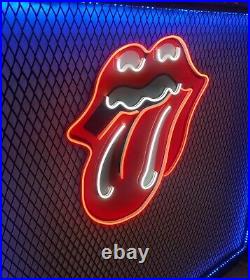 Rolling Stones Pop Art Music Wall Light Neon LED Light Up Sign Rock n Roll