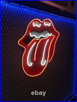 Rolling Stones Pop Art Music Wall Light Neon LED Light Up Sign Rock n Roll