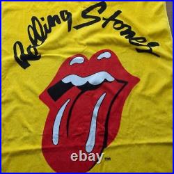 Rolling Stones Printed Signed Bath Towel STEELE WHEEL TOUR 1990