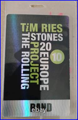 Rolling Stones Project Bernard Fowler Tim Ries Daryl Jones Signed Real Tour Pass Rolling Stones Project Bernard Fowler Tim Ries Daryl Jones Signed Real Tour Pass