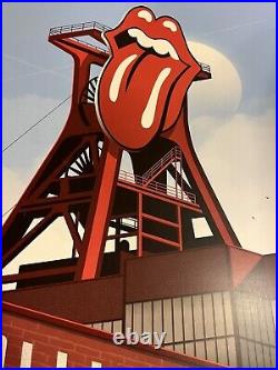 Rolling Stones Rare Ap Autograph Concert Poster Gelsenkirchen 2022 #713/750