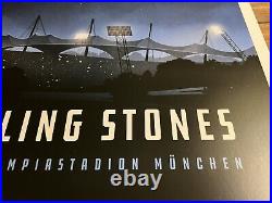 Rolling Stones Rare Ap Autographed Concert Poster Munchen Germany 2022 #27/750