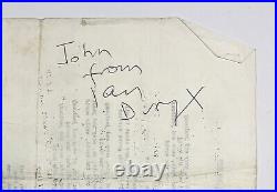 Rolling Stones Ron Wood & Ian Dury Signed Autograph'Hearts Of Fire' (Bob Dylan)