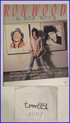 Rolling Stones Ron Wood Signed Autographed Paintings Drawings book The Works