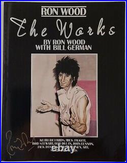 Rolling Stones Ron Wood The Works First Edition Signed Autograph COA Ronnie Art