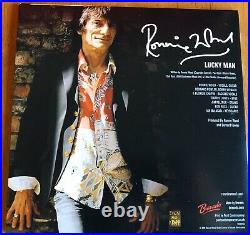 Rolling Stones Ronnie Wood Lucky Man Autograph Lithograph Limited Edition NEW