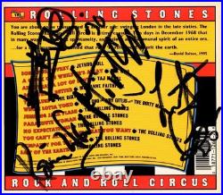 Rolling Stones SIGNED CD 4 SIGNATURES FROM 1995 Mick, Keith, Ronnie, Charlie