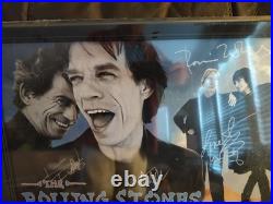Rolling Stones Signed ×4 Bridges To Babylon Poster Professionally Framed 18×24 Rolling Stones Signed ×4 Bridges To Babylon Poster Professionally Framed 18×24
