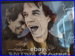 Rolling Stones Signed ×4 Bridges To Babylon Poster Professionally Framed 18×24 Rolling Stones Signed ×4 Bridges To Babylon Poster Professionally Framed 18×24