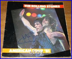 Rolling Stones Signed Autographed 1981 USA Programme Mick Ron Bill Charlie Uacc