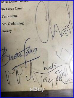 Rolling Stones Signed Autographed Fan Club Jones Richards Jagger 1963 PSA/DNA